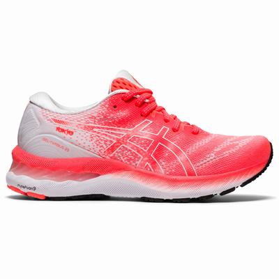 Asics Gel-Nimbus 23 Tokyo - Naisten Juoksukengät - Oranssi Punainen/Valkoinen